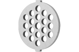 Garosa Fleischwolf Messer Edelstahl Scheibe Fleischwolf Plattenmesser mit 5 / 7mm Bohrungen Professioneller Ersatzteil für Schleifer Fleischwolf (7mm)