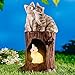 Produktbild Solar-Katzenfamilie , Garten Dekoration aus Kunststein