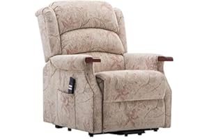MORRIS LIVING The Leicester Dual Motor Riser Recliner Mobility Lift Chair in Bouquet Beige