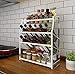 Produktbild CSPFAIRY 4-Tier Silber Gewürzregale/Praktisches Gewuerzregal/Arbeitsplatte Organizer Regal/Küche Lagerrega(Größe: 20.2 x 7.08 x 17.7 Zoll)