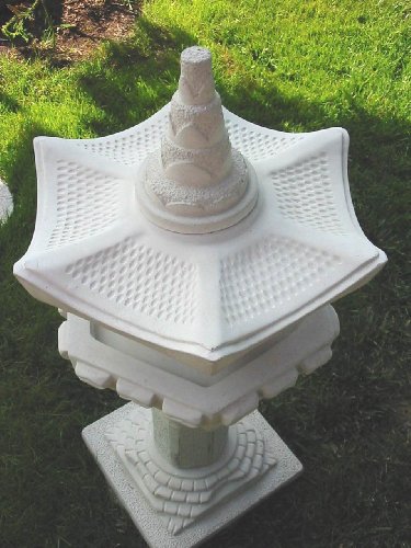 Vogelhaus auf Säule japanische Steinlaterne - 3