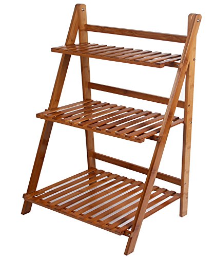 NOVICZ Wooden Foldable 3 Tier Shoe Rack Stand Footwear Cabinet Organaiser RS.2799 (60.00% Off) - Amazon