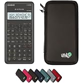 Casio fx-82MS 2nd Edition with Protective Case WYNGS Black - Scientific Calculator - Basic Package