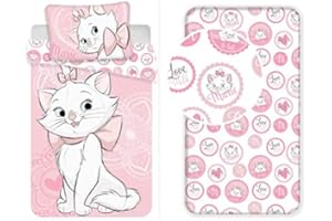 JERRY FABRICS Set copripiumino Marie Aristochat 3 pezzi, colore: Rosa