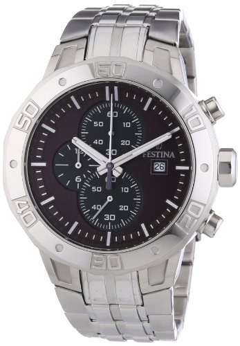 Festina Herren-Armbanduhr XL Chronograph Quarz Edelstahl F16666/2