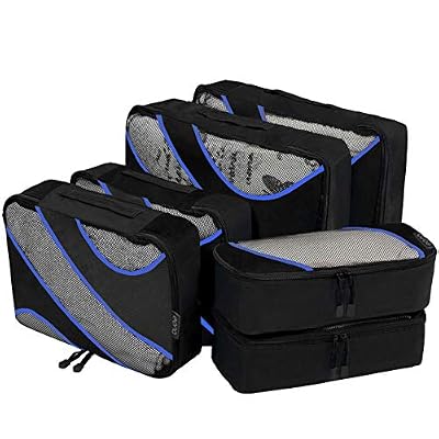 Eono Essentials Lot de 6 sacs de rangement 3 tailles différentes