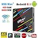 Price comparison product image Lionina H96 Max+ Android 8.1 TV Box, 4GB DDR3 RAM + 64G Amlogic RK3328 Quad Core 64 Bits Cortex-A53 CPU, 4K Ultra HD Smart Set Top Box Support 2.4G/5G Dual Wifi/100M LAN/BT 4.0/3D /H265 (upgrade)