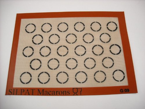 Macaron Backmatte, Silpatmatte 375×275 mm, 28-tlg. - 2