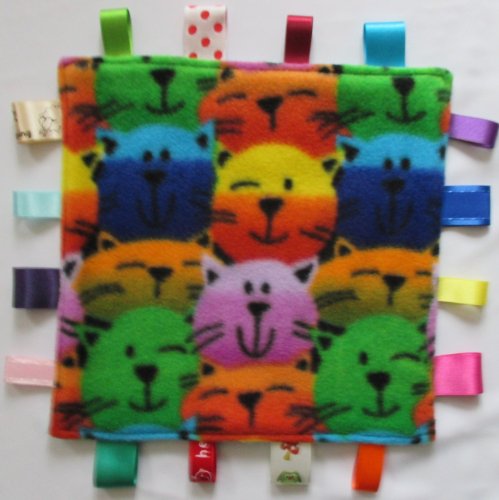 Baby taggy security comforter blanket - Cats