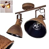 LICHT & HELLIGKEIT: In die Lampenschirme ist jeweils eine E27-Fassung eingebaut, die für Leuchtmittel mit maximal 60 Watt ausgelegt ist. Die Fassung ist geeignet für LED Leuchtmittel, für Eco-Halogen-Lampen und Energiesparleuchtmittel.