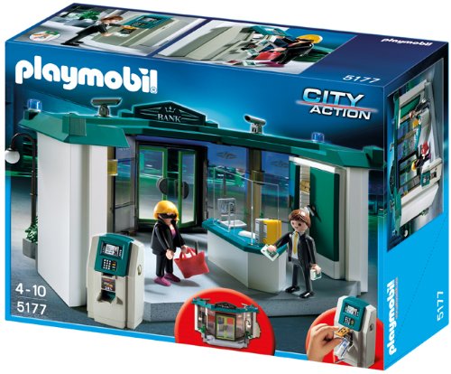 Imagen 4 de Playmobil - Banco con caja fuerte (5177)
