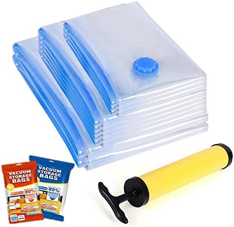 10 x Large Vacuum Storage Bag Compression Bag Storage Organizer Space Saver 4 x (70 cm, 4 x 80 x 60 cm, 2 x 100 X130) (x50)