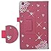 Price comparison product image Spritech(TM) 3D Luxury Crystal Bling Flower Premium PU Leather Folding Stand Case Cover for Lenovo Tab 2 A8-50 8 Inch Rose