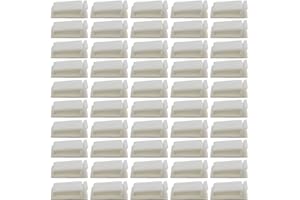CENRONG Kabelclips,50 Stück Selbstklebende Kabelclips Kabel Management Draht Kabel Halter,Für PC Kabel,TV Kabel,Audiokabel Kabel,Home,Office (Weiß 4,5 * 1,8 cm)