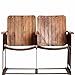Produktbild Butlers CINEMASTER Kino-Stuhl-Reihe mit 2 Holz-Sitzen Vintage Retro Möbel