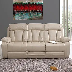 Evok Magna Three Seater Recliner (Beige)