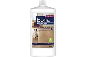 Bona Golvpolish för Trägolv och Parkett, Blank Finish 1 L | För lackerade trägolv, Återställer glans, Jämnar ut mikrorepor, Skyddar mot repor och slitage