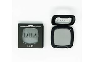 LOLA MAKE UP BY PERSE Lola Make-Up Mono Eyeshadow, Grey, Satin, Rich Intense Pigmentation, High Coverage, Use Wet & Dry, All Skin Tone, Mineral Oil Free, Vegan & Cruelty Free, No. 026