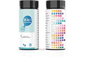 Bekasa Kit de test d'eau du robinet 16 en 1 pour aquarium, piscine, spa, puits, eau du robinet