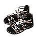 Produktbild Kinder Sportschuhe Beiläufig Schuhe Sommer Kinder Mädchen Leopard Solide Reißverschluss Sandalen Flock Sandalen Prinzessin Schuhe Sankidv Römisch Boot Strand Prinzessin Schuhe Rut (Silber, EU:33)