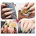 6 Pcs 1g Nail Art Mirror Glitter Shinning Nail Chrome Pigment Powder Nail Art Tools with Sponge Stick