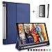 Produktbild Bestdeal® Hohe Qualität Prämie Ultra Schlank Leicht Smart Cover Tasche Stehe Hülle für Lenovo Yoga Tab 3 YT3-X50F 10.1" Tablet PC + Displayschutzfolie und Stylus Stift (Marineblau)