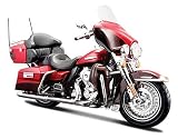 2013 Harley Davidson FLHTK Electra Glide Ultra Limited Red Bike Motorcycle 1/12 by Maisto 32323