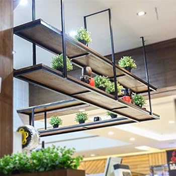 ZRX-Flower Rack Retro Decken-Art Blumen-Stand-Eisen-Kunst-Wand