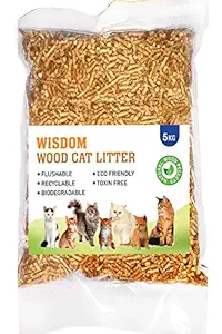 WISDOM Wood CAT Litter (5 Kg / 10.4 L)