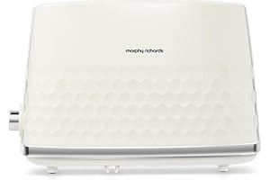 Morphy Richards Hive Cream 2 Slice Toaster - Gloss Finish - Plastic - 2 Slot - 220032