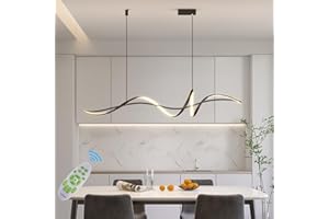 LANEKD Lampa wisząca LED Kuchnia Stół Jadalnia Żyrandole Możliwość ściemniania Regulowana wysokość Salon Zawieszenie oprawy oświetleniowe Nowoczesna spiralna konstrukcja Lampy sufitowe do biura Jadalnia