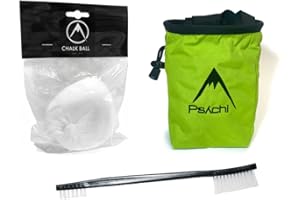 Psychi Bouldering Climb Climbing Starter Pack Bundle with Chalk Bag Chalk and Brush
