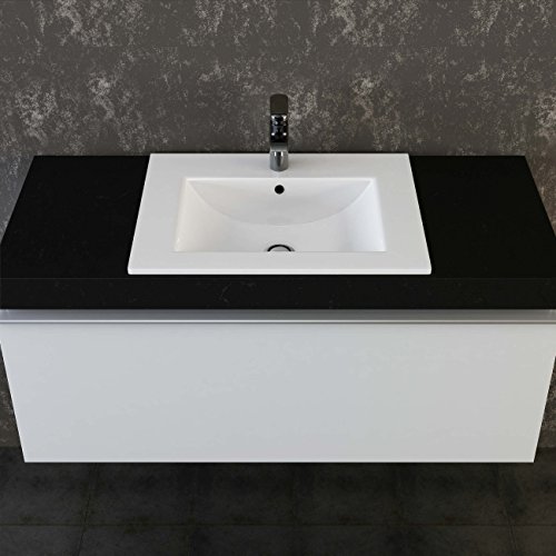 VILSTEIN© Keramik Einbau-Waschbecken Einsatz-Waschbecken Waschtisch Becken Handwaschbecken 60 cm - 2