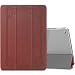 Produktbild MoKo Hülle für Neu iPad 9.7 Zoll 2017 - PU Leder Tasche Schutzhülle Schale Smart Case mit Translucent Rücken Deckel, mit Auto Schlaf / Wach Funktion und Stanfunktion für New Apple iPad 9.7" Retina Display Tablet, Jahrgangsloser Stil