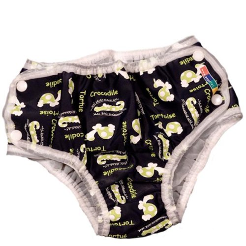 Popolini Baby Boys' Swim Nappies Black Black