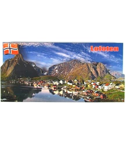 Norwegen Lofoten Kühlschrankmagnet Mit Flaschenöffner – Reisemorist, Edelstahl, 5,8 Cm, Starke Haftung