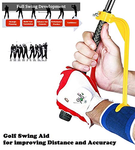 Swing Guide - Golf Ayuda de Entrenamiento y Ayuda de Calentamiento - Herramienta de Corrección para Mejorar Todas Las Posiciones de Swing y Ajustar Las muñecas de una Manera Sencilla y efectiva