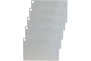 JOYSOG Copertura per guida d'onda per microonde, fetta di mica, 5 pezzi di lastre di mica per forno a microonde, parti di riparazione per accessori per isolamento termico galanz (11 x 7 cm)