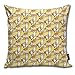 Produktbild Funny&shirt Tiny Breezeley Poses (Yellow)_3831 Cotton & Polyester Soft Zippered Cushion Throw Case Pillow Case Cover 18" x 18"