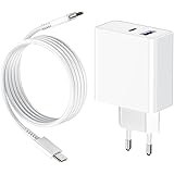 Alimentatore USB C 65W Caricatore GaN Tech per MacBook Pro/Air, i-Pad Pro/Air, i-Phone, Samsung Galaxy, Lenovo ThinkPad, Huaw