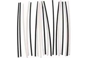 Alnicov Lot de 20 repères latéraux pour touche de guitare et basse Blanc et noir