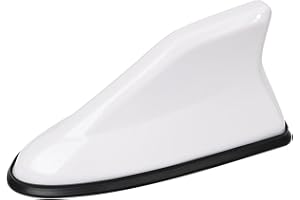 INTCHE Antenne Voiture pour Nissan X-Trail Tiida Niss Livina March Juke Qashqai J11 J10, Antenne Requin Signal Amélioré Étanche et Anti-poussière Voiture Accessoires,White