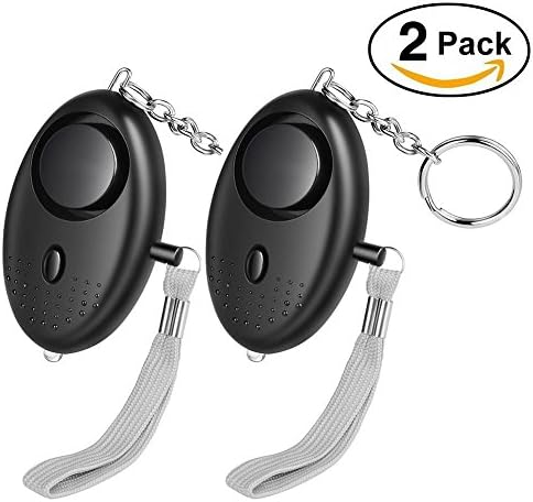 GORCHEN Personal Alarm Keychain Self Defense Anti Attack Security Protect Devices Portable Alert Emergency 130DB with Mini LED Light for Women Kids Students Elderly Adventurer Night Workers 2 Pack