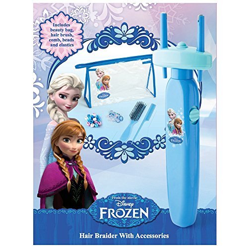 Disney Frozen Braider with Beauty Bag, Coloured Beads, Elastics, Comb and Brush