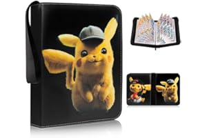 Egmelos 50 Seiten Sammelalbum, Wunderschön Bedrucktes PU-Cover-Album, Sammelkarten Album mit Reißverschluss, Karten Halter Ordner Buch Hält 400 Karten