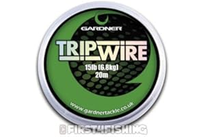 FIRST4FISHING Gardner Tackle Trip Wire Hooklink - Carp Tench Coarse Chod Stiff Fishing Line