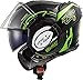 Produktbild LS2 Motorradhelm FF399 VALIANT NUCLEUS Schwarz GLOW Grün, Schwarz/Grun, M