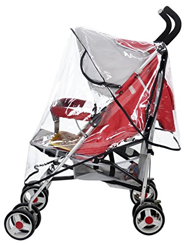 Stroller Rain Cover, SUMERSHA Clear Waterproof Umberlla Stroller Rain Cover Wind Shield Fit Most Umberlla Strollers Pushchairs