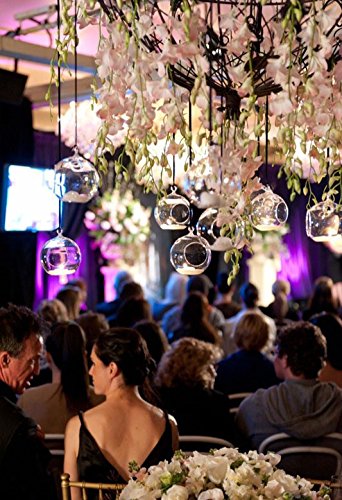 18-teilige Set Hängend Kristall Glas Kerzenständer Kreative Haus Hängende Glasball Romantische Kerzenständer Hochzeit / Geburtstag / Fest Deko - 4