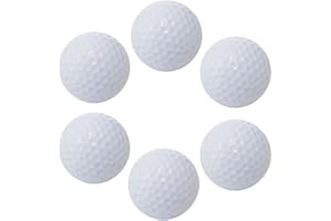 Esforzarse 6 palline da golf Match, 42 mm, morbide palline da golf, per allenamento indoor o outdoor, palline da golf ad alte prestazioni, colore bianco
